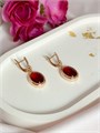 Серьги "Гранатовый шарм" (Б6) 18238