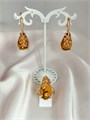 Серьги "Янтарный шик" (Б2) 18313