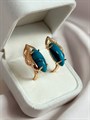 Серьги "Изящество бирюзы" (Б4) 18376