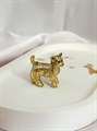 Брошь "Золотой котик" 18384