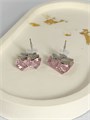 Серьги "Стильный родолит" (А8) 18573 - фото 132961