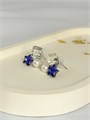 Серьги "Сапфировые звезды" (А8) 18575