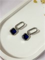 Серьги "Сапфировый сюрприз" серебро (А8) 18642