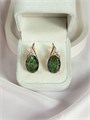 Серьги "Королевский турмалин" (Б6) 18698