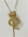 Колье "Золотая кобра" символ 2025 года! (И) 18752