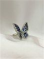 Кольцо "Сапфировая бабочка" в серебре 18758