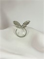 Кольцо "Сапфировая бабочка" в серебре 18758