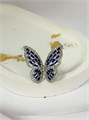 Кольцо "Сапфировая бабочка" в серебре 18758