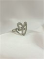 Кольцо "Серебряная любовь" 18761