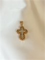 Крестик из дубайского золота 18863