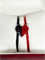 Парные магнитные браслеты "Red and black" (И) 18891