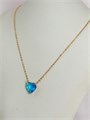 Колье "Лазурное сердце" (К1) 18902