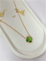 Колье "Хризолитовый клевер" (К1) 18903