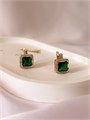 Серьги "Изумрудная соната" (Б6) 18961