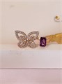 Кольцо "Бабочка с аметистом" 18984
