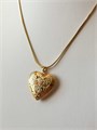 Комплект цепочки с кулоном "Золотое сердце" 18989