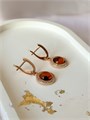 Серьги "Янтарное солнышко" (А4) 18997