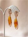 Серьги "Янтарное настроение" (А4) 19003