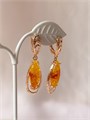 Серьги "Янтарное настроение" (А4) 19003