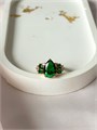 Кольцо "Изумрудное счастье" 19074