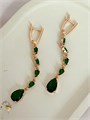 Серьги "Роскошный изумруд" (А6) 19107