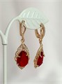 Серьги "Гранатовые грёзы" (А6) 19111
