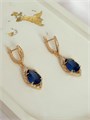 Серьги "Сапфировые грёзы" (А6) 19112