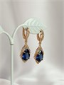 Серьги "Сапфировые грёзы" (А6) 19112