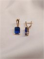 Серьги "Сапфировый шарм" (Б4) 19159
