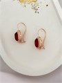 Серьги  "Рубиновое небо" (А3) 19281
