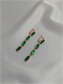 Серьги "Изумрудные огни" (А4) 19290