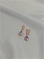 Серьги "Сиреневые капли" (А6) 19335