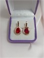 Серьги "Гранатовая страсть" (А3) 19491