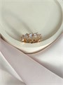 Кольцо  "Хрустальные сердечки" 19596