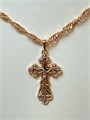 Крестик из дубайского золота 19723
