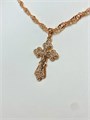 Крестик из дубайского золота 19723