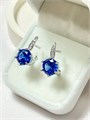 Серьги "Сапфировое небо" 19745