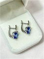 Серьги "Сапфировое небо" 19745