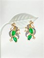 Серьги "Изумрудные сновидения" (А3) 19775