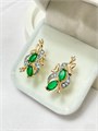 Серьги "Изумрудные сновидения" (А3) 19775