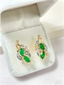 Серьги "Изумрудные сновидения" (А3) 19775