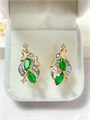 Серьги "Изумрудные сновидения" (А3) 19775