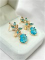 Серьги "Бирюзовый восторг" (А2) 19796
