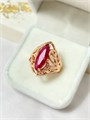 Кольцо "Рубиновая любовь" 19817