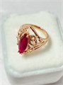 Кольцо "Рубиновая любовь" 19817