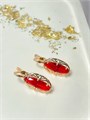Серьги "Рубиновый триумф" 19850