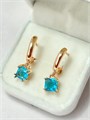 Серьги "Бирюзовый блеск" 19902