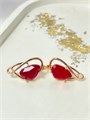 Серьги "Рубиновые грёзы" 19913
