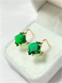 Серьги "Изумрудные льдинки" 19915