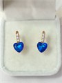 Серьги "Сапфировая любовь" 19969